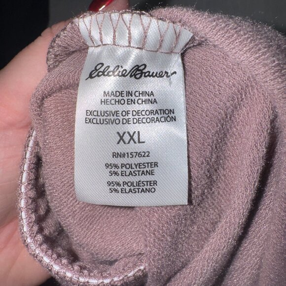 Eddie Bauer NWT Women's Size XXL High Rise Twilight Mauve Loungewear Pants - Picture 6 of 7